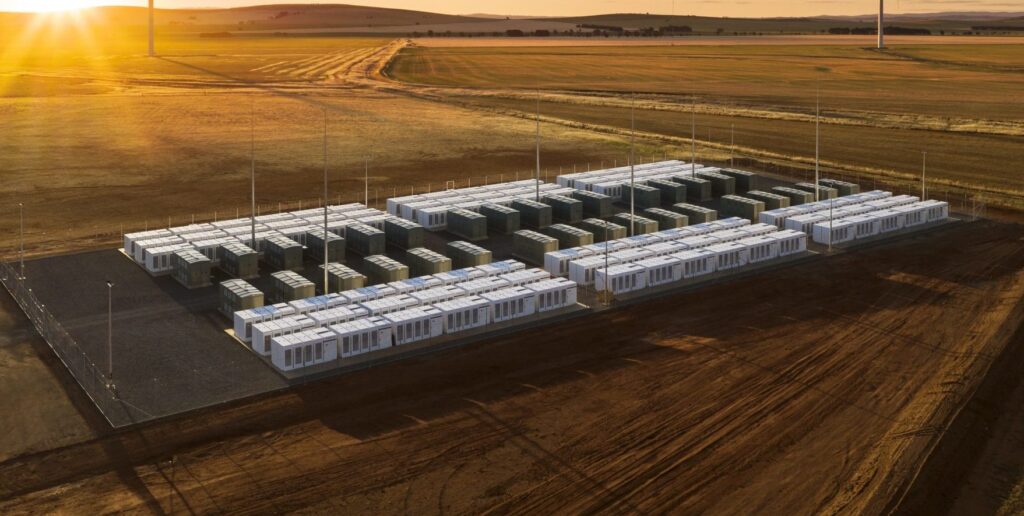 a battery storage facility