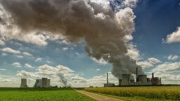 Coal Power Station leching fumes into the sky